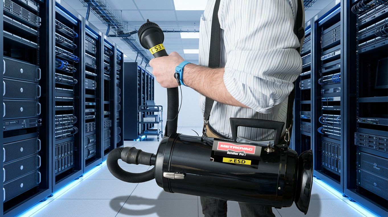 ESD Vacuums and Blowers for Data Centers